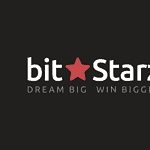 BitStarz Logo on dark background