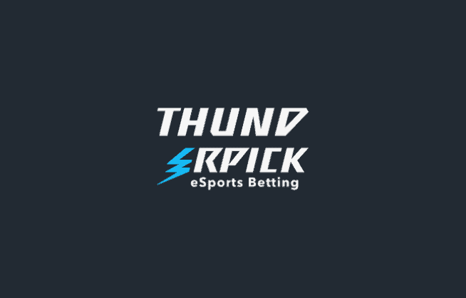 Thunderpick logo on dark background
