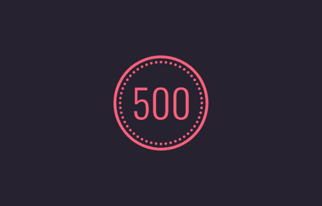 500 Casino logo on dark background