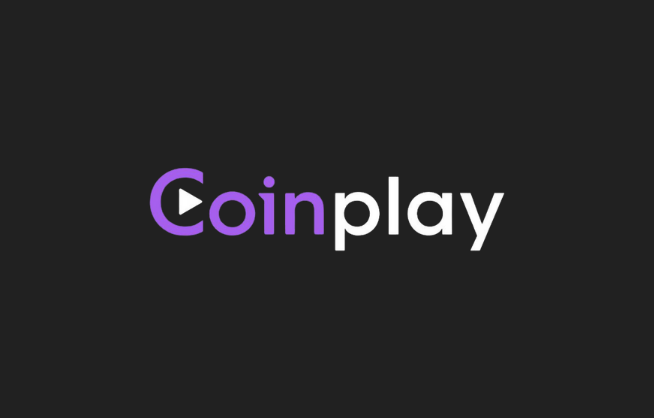 Coinplay logo on dark background