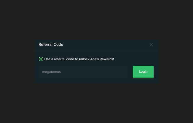 Inserting the Duelbits Referral Code in the referral code section