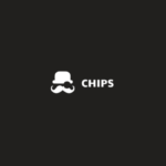 Chips.gg logo on dark background