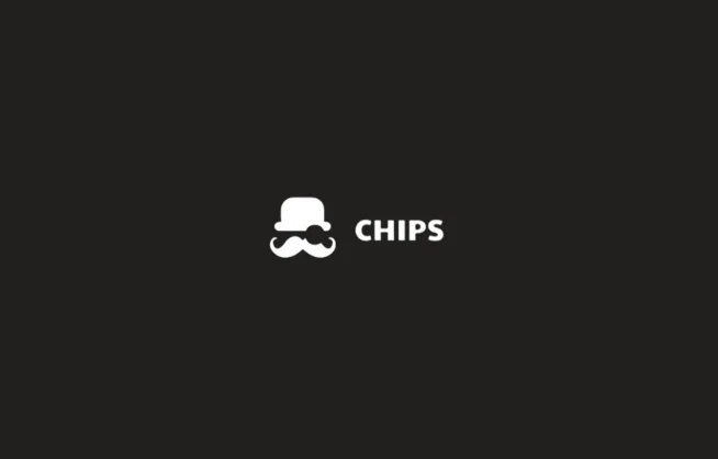 Chips.gg logo on dark background