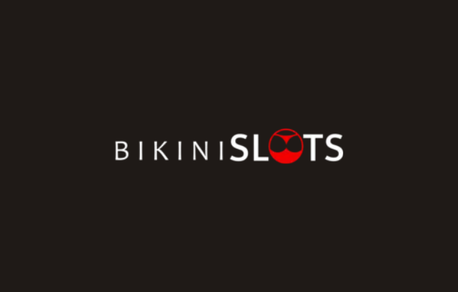 BikiniSlots logo on dark background