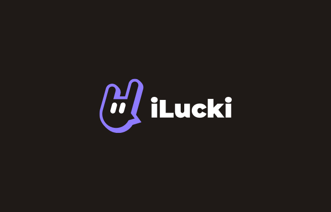 iLucki logo on dark background