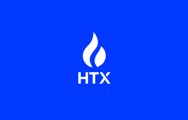 HTX logo on blue background